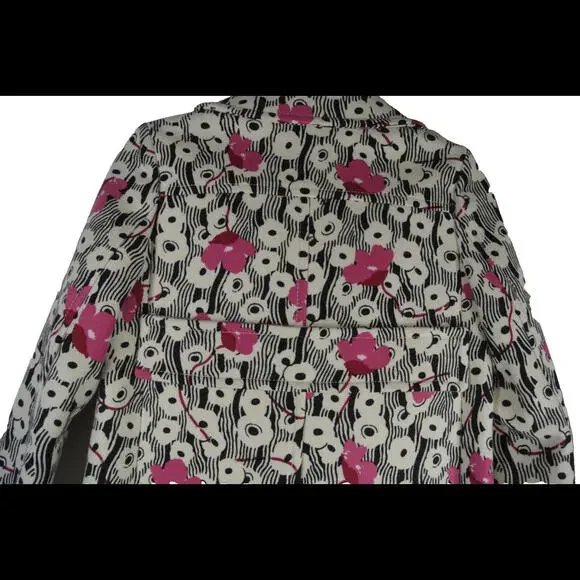 NEW Valentino Caban Printed Wool Blend Blazer Jacket - SZ 40 #DC267